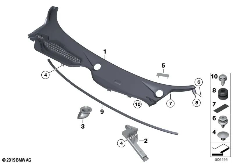 Capa de para-brisa para BMW E89 (OEM 51717194777). BMW original