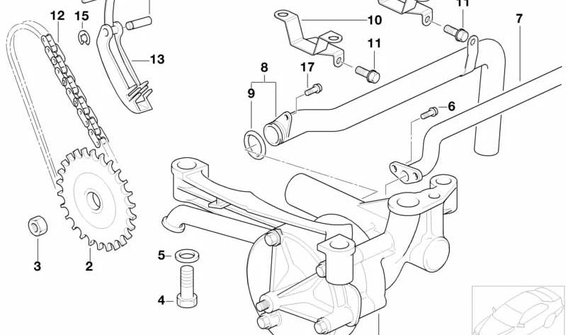 BMW E36, E46, E85, E86 (OEM 11411405847). Original BMW