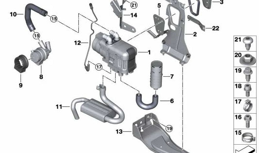 Soporte (Halter) OEM 64129321065 para BMW G30, G31, G32, G11, G12, G14, G15, G16, G01, G02, G05, G06, G07. Original BMW.
