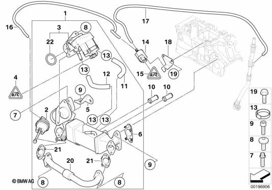 Ag für BMW X1 E84, x3 E83N (OEM 11718506451). Original BMW