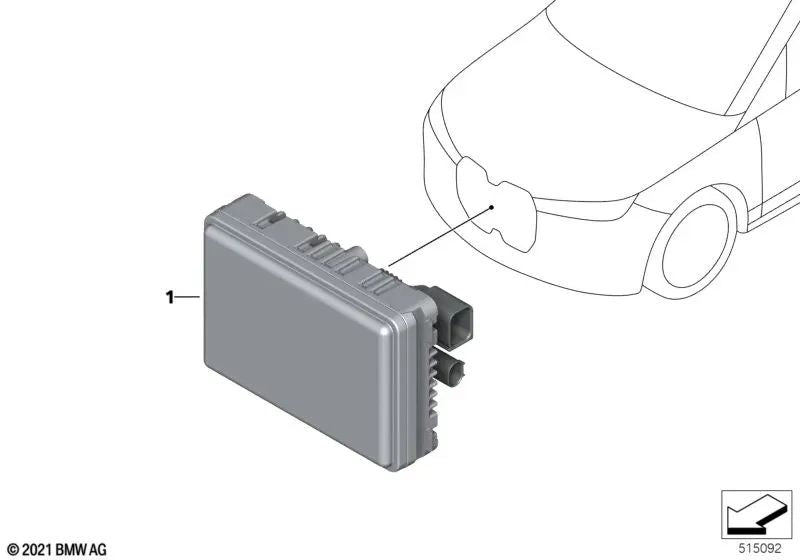Long Range Front Radar Sensor for BMW I20 (OEM 66315A5FD30). Genuine BMW