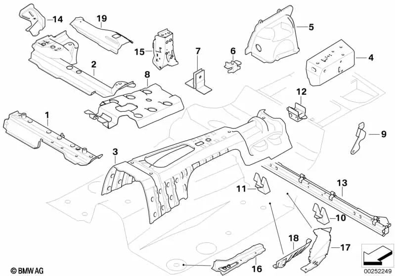 Suporte à mudança de alteração Ursos para BMW E81, E82, E87, E87N, E88, E90, E90N, E91, E91N, E92, E92N, E93, E93N, X1 E84 (OEM 41117145305). BMW original.