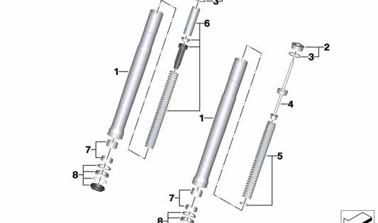 Anello di tenuta toroidale OEM 31428566096 per BMW Motorrad G 310 GS, G 310 R. Originale BMW Motorrad.