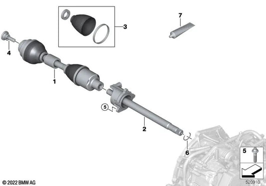 Driver anteriore destro per BMW U11, U12 (OEM 31605A4E434). BMW originale.