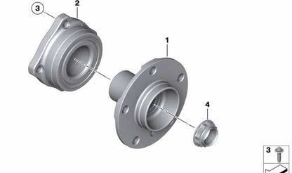 Brida de conexión OEM 33416776205 para BMW E70, E71, E72. Original BMW.