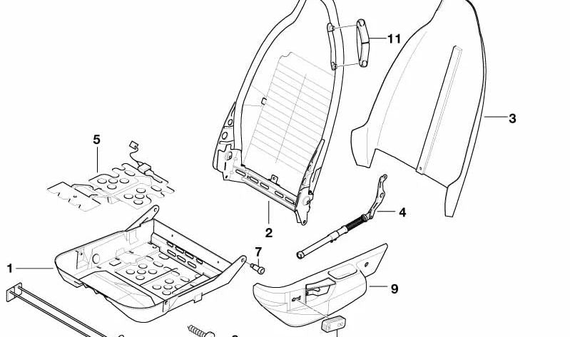 OEM 52108399598 Setting Kit for BMW Z3 E36 (Models: Z3 1.8, 1.9, 2.0 with manual or automatic change). Compatible with models produced between 1995 and 2002. Original BMW.
