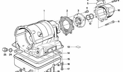 Gascia di tenuta per BMW 3 E21, serie E30, serie 5 E12, E28, serie 6 E24, 7 E23 Serie (OEM 24111205903). BMW originale.