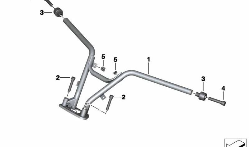 Manillar OEM 32718524197 para BMW Motorrad K1. Compatible con todos los modelos K1. Repuesto original BMW Motorrad.