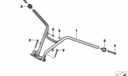 Manillar OEM 32718524197 para BMW Motorrad K1. Compatible con todos los modelos K1. Repuesto original BMW Motorrad.