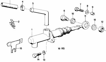 OEM 21521103310 Haste de embreagem para BMW E21, E12, E24, E23. Peça original da BMW.
