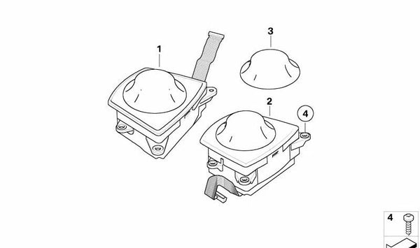 Centralita electrónica OEM 65506801554 para BMW Serie 7 {E65, E66} modelos 730d, 730i, 735i, 740d, 745i. Compatible según motorización. Original BMW.