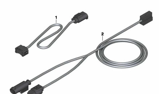 Tubo adattatore riscaldamento sedile OEM 61128525432 per moto BMW C 600 Sport, C 650 Sport, C 650 GT. BMW Motorrad originale.