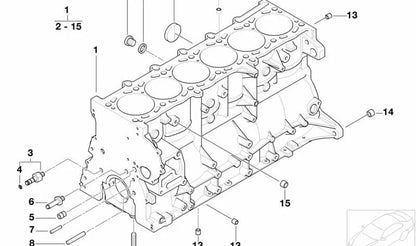 Casquillo de alineación OEM 11121726243 para BMW F20, F21, F22, F23, E36, E46, E90, E92, E93, F30, F31, F34, F32, F33, F36, E34, E39, E60, E61, F07, F10, F11, F18, E38, E65, E66, E84, E83, F25, F26, E53, F15, F16, E85, E86, E89. Original BMW.