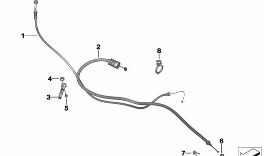 Estribo guía OEM 32737710720 para motos BMW F800S, F800ST, F800R, G450X... y más. Original BMW Motorrad.