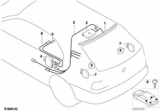 Amplifier Circuit Blocker for BMW E53 (OEM 65206915160). Original BMW