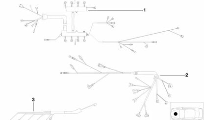 Cableado Motor Módulo Inyector para BMW E39 (OEM 12512249419). Original BMW