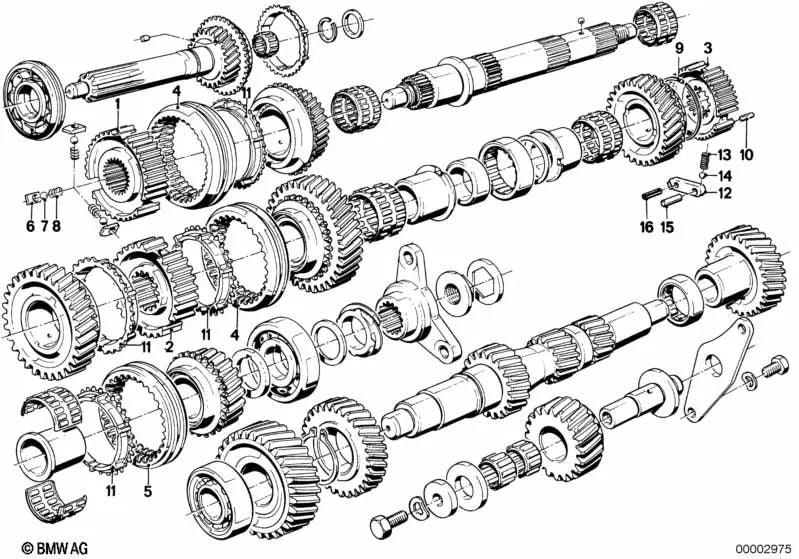 BMW E30 Hebel, E12, E28, E24, E23 (OEM 23231224025). Original BMW