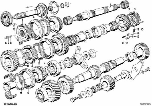 BMW E30 Hebel, E12, E28, E24, E23 (OEM 23231224025). Original BMW