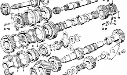 Anel sincronizador de caixa de câmbio OEM 23231209332 para BMW (E30, E12, E28, E24, E23). BMW original