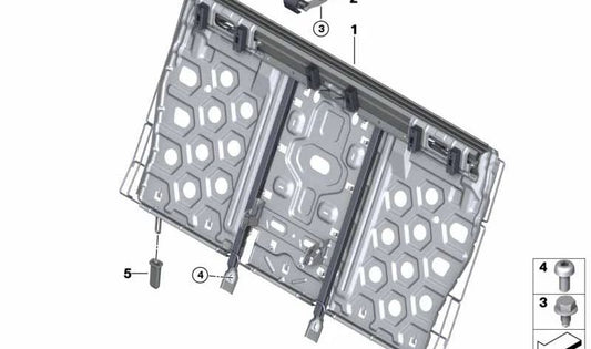 OEM EVELODING PLIN 51717450257 per BMW F90, G30, G38. BMW originale.
