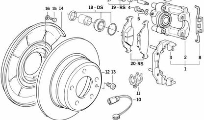Parafuso hexagonal M10X38 OEM 34416772118 para BMW E60, E60N, E61, E61N, E63, E64, E65, E66, E53, E70, E70N, F15, F85, E71, E72, F16, F86. BMW original.