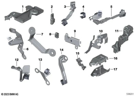 Support for BMW 3 Series G20, G20N, G21, G21N, G28, 4 Series G22, G23, G26, 5 Series G30N, G31N, 6 Series G32N, 7 Series G11N, G12N, 8 Series G14, G15, G16, X3 G01, G01N, X4 G02, G02N, X5 G05, X6 G06, X7 G07 (OEM 12528599281). Genuine BMW.