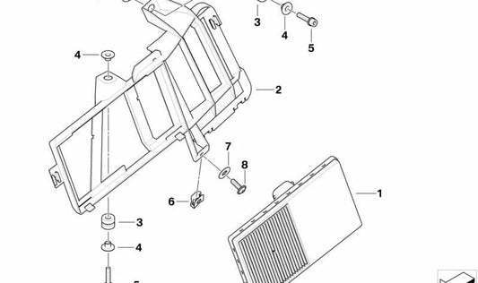 Suporte eletrônico de Cololeta OEM 61357707877 para BMW Motorrad HP2 Sport (RK29, Tipo 0458), Produção 2008-2010. BMW Motorrad original.