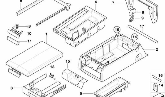 Botón ajustable respaldo OEM 52208255335 para BMW E39. Original BMW.