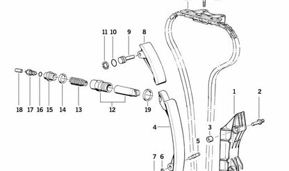 Support Pire für BMW E30, E36, E28, E34, E24, E23 (OEM 11311307399). Original BMW