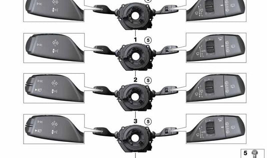Unidad de mando columna de dirección OEM 61315A32CE3 para BMW F20N, F21N, F31N. Pieza original BMW.