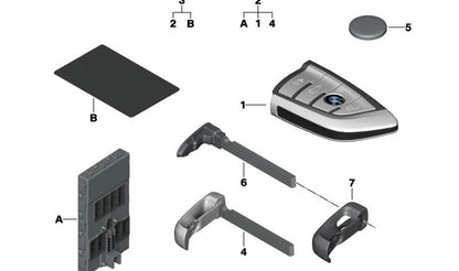 Pila de Botón para BMW Serie 1 E81, E82, E87, F40, F52, Serie 3 E90, E92, G20, G21, Serie 5 E60, F90, G30, G31, Serie X5 E70, F15, G05 (OEM 66126912985). Original BMW