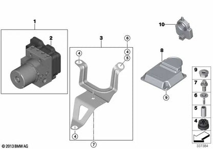 Sensor de velocidad de rueda trasero OEM 34526884735 para BMW X5 F15, X5 M F85, X6 F16, X6 M F86... y más. Original BMW.