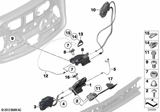 Pestilla per BMW 5 F07 Series, F07N (OEM 51247271408). BMW originale
