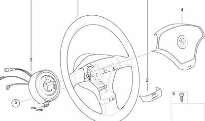 Chromabdeckung für BMW 3 E36 -Serie (OEM 32341093359). Original BMW.