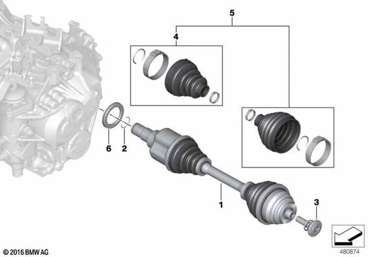 Beschützer gegen Staub für BMW 2 F45 -Serie, F46, X1 F48, X2 F39 (OEM 31608618697). Original BMW