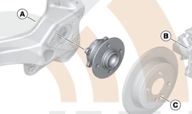 Wheel Bearing Service Kit for MINI R50, R52, R53 (OEM 33412318470). Original MINI