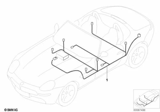 HiFi audio cables for BMW E52 (OEM 61126913348). Genuine BMW