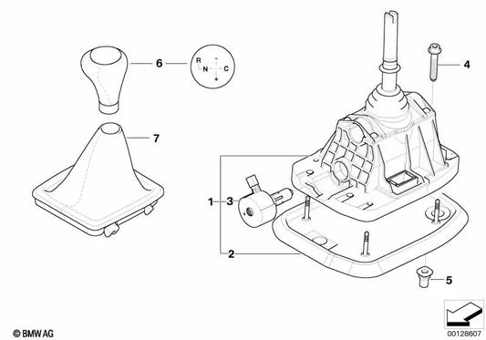 Schaltung Steptronic SMG für BMW E46, E60, E61 (OEM 25127507080). Original BMW
