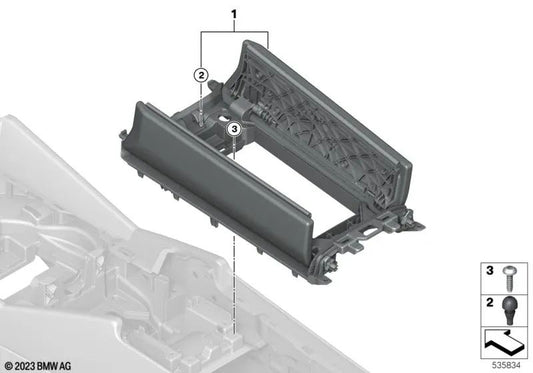 Gummi -Top Set für die zentrale Beschichtung für BMW G60, I20 (OEM 51165A38974). Original BMW.