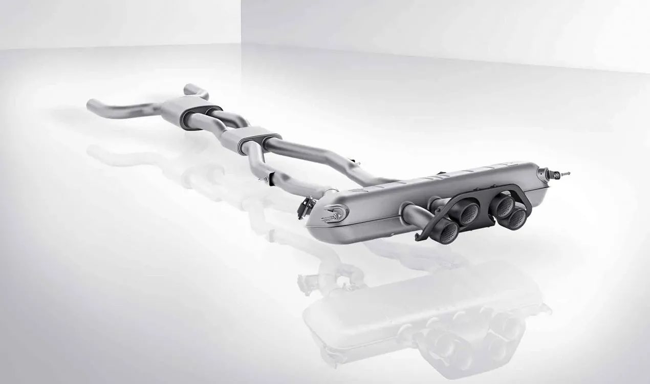 M Performance silencer system for BMW G80, G81, G82, G83 (OEM 18305A23283). Genuine BMW.