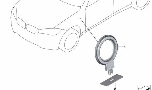 Junta sellado faro OEM 63177457455 para BMW F45, G11, G12. Compatible con versiones 225xe, 740e, 745e, 740Le. Original BMW.