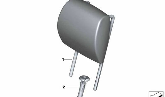 OEM leather rear headrest 52307354028 for BMW F15. Original BMW.