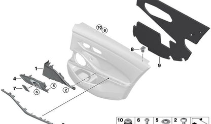 Caperuza para tornillo derecha OEM 51418494296 para BMW Serie 3 G20, G80, G28, G21, G81, i3L... y más. Original BMW.