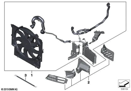 Luftkanal für BMW E82, E88 (OEM 51742157684). Original BMW.