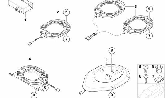 ISA M5X20 Vis de tête de bizutage pour BMW 3 E36 E36, E46, série E39, E60, E61, 6 Série E63, 7 E38 Série, E65, E66, X5 E53, Z8 E52 (OEM 07140150280). BMW d'origine