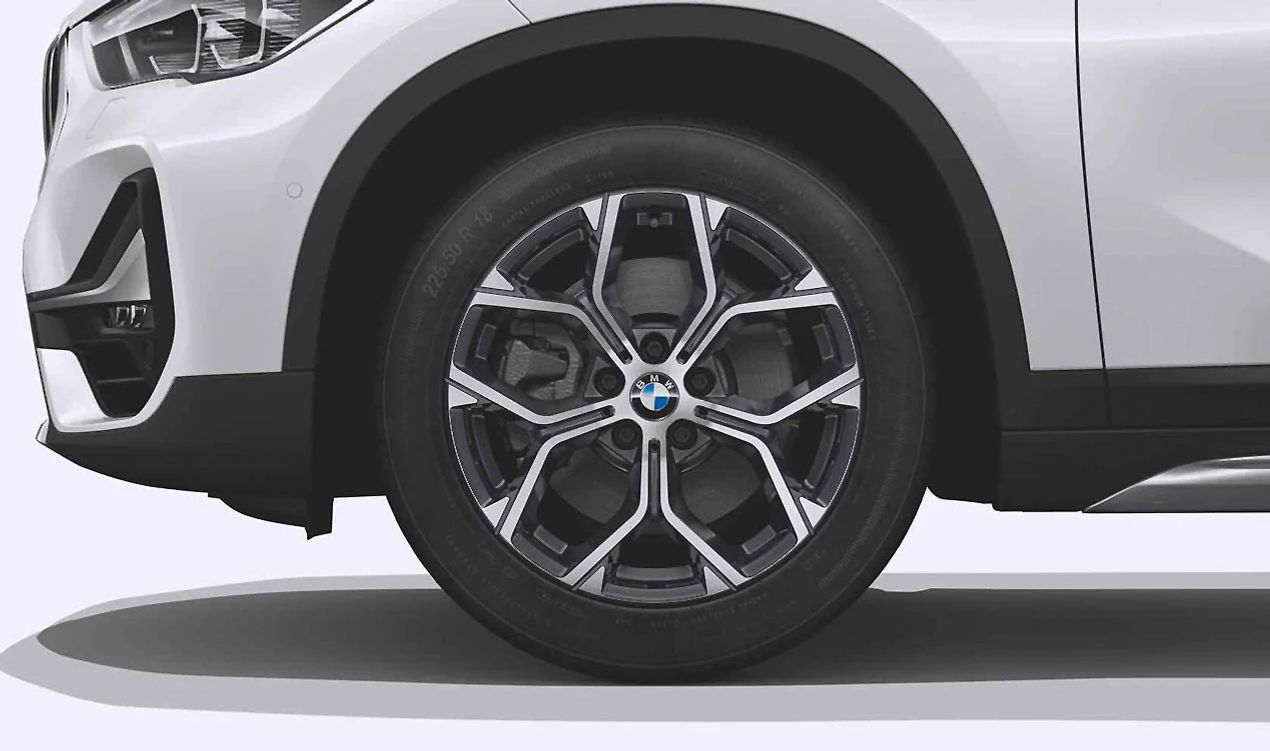 Llanta aluminio Y-Spoke 579 OEM 36106883002 para BMW F48, F39. Compatible con X1 (sDrive/xDrive 16d, 18i, 20i, 20d, 25i) y X2 (modelos similares). Acabado Orbit Grey 18". Original BMW.