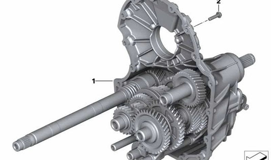 Caixa de câmbio prateada de 6ª marcha OEM 23008567243 para motocicletas BMW R1200GS, R1250GS, R1200RT, R1250RT, R1200R, R1250R, R1200RS, R1250RS. Originais BMW Motorrad.