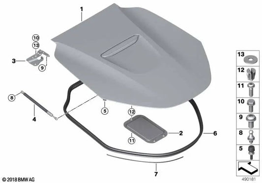 Bump stop for BMW I12, I12N, I15 (OEM 51247355957). Original BMW