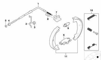 Soporte para BMW X5 E53 (OEM 34416750378). Original BMW