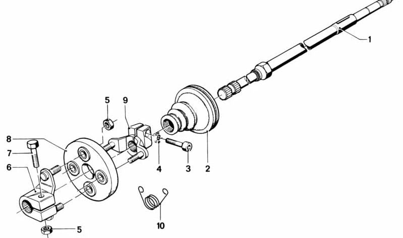 Geenksscheibe para BMW E12, E24 (OEM 32311112358). BMW original.